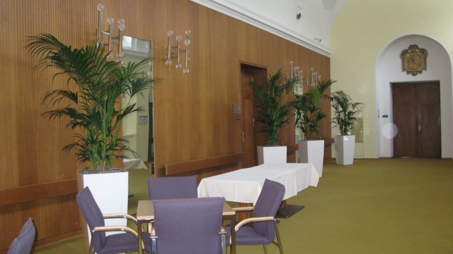 Blick in den Vorraum Kurhaus Bad Steben